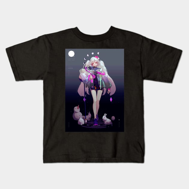 anime girls Kids T-Shirt by Yurii